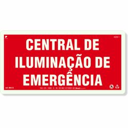 Placa Comando Manual De Extinção Fixa Fotoluminescente MA11