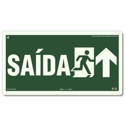 Placa Saída Pictograma Fotoluminescente S14-C-In13 - Santa Catarina