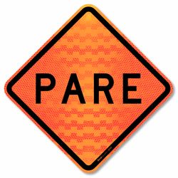Placa Pare R-1 - Obra