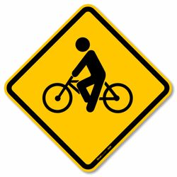 Placa Trânsito De Ciclistas A-30A Resolução Contran Nº 243 06/2007
