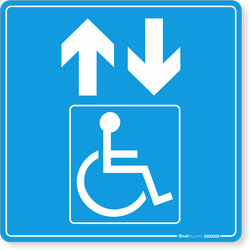 Placa Acesso Para Deficientes Físicos (Elevador)