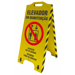 Cavalete Sinalizacao - Elevador Em Manutencao
