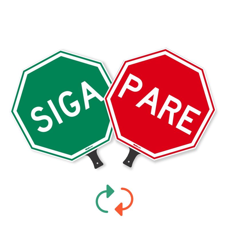 Placa-Pare-Siga-B